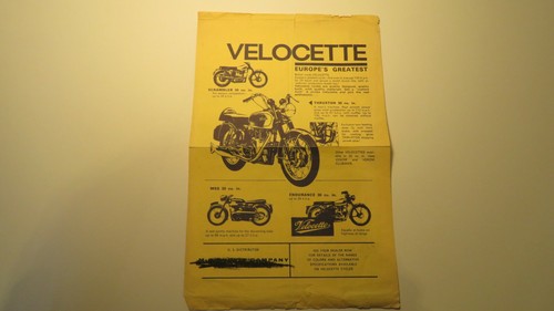 Original vintage velocette - vintage,