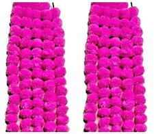 Artificial Marigold Indian Event Wedding Flower Garlands Decoration Pack of 5
