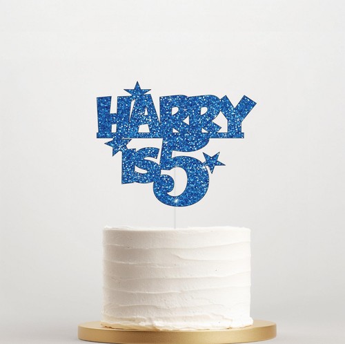 Happy engagement cake - happy, topper