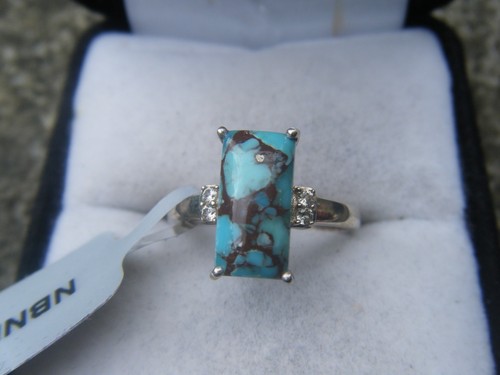 Egyptian turquoise and - turquoise, white