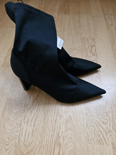 Zara pointed toe black fabric - pointed,