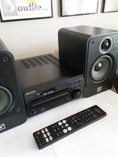 DENON RCD M40DAB Micro HI-FI CD Receiver  Q ACOUSTICS 2010i Speakers - Excellent