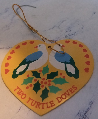 Two turtle doves yellow - doves,