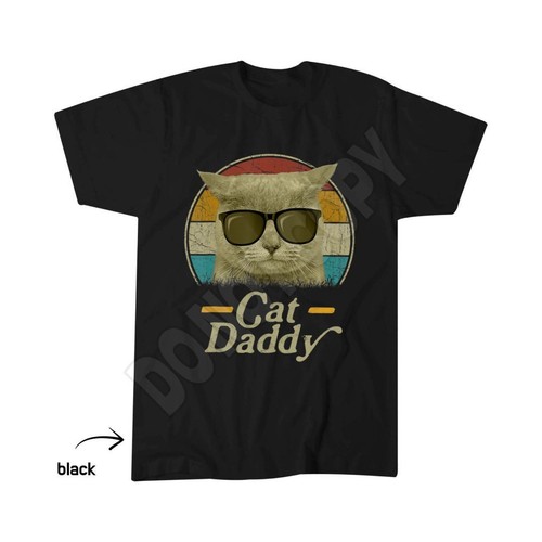 Retro cat daddy shirt 80s - cat, t-shirt,