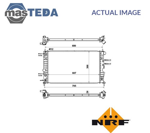 50219 engine cooling radiator - 50219,
