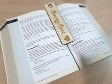Personalised wooden bookmark - personalised,