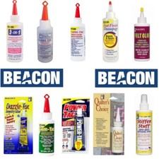 Beacon Glue Adhesive Gem Felt Decoupage Fabric Fabri-tac 3 in 1 Quilters Choice