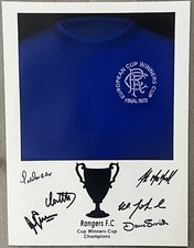 Rangers 1972 Multi signed 16x12" ECWC photo / Stein / Johnston / Proof / COA
