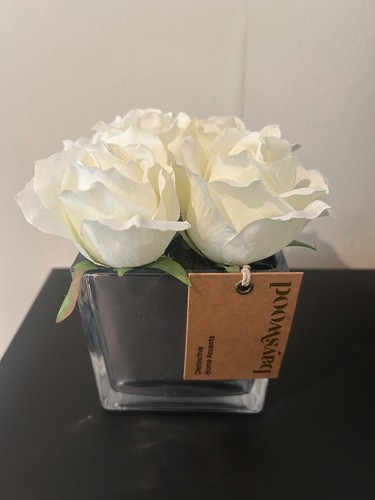Faux rose flower arrangement - rose,
