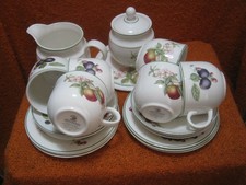 21x M&S Ashberry Plates Cups Saucers Jug Sugar Bowl Stand Scratched  St Michael