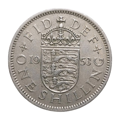 1953 one shilling elizabeth - uk,