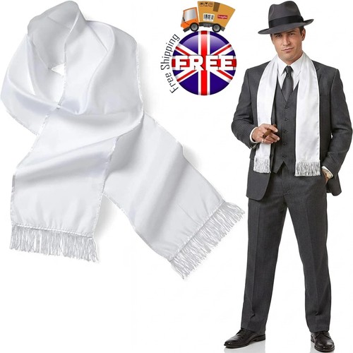 White scarf with - white,