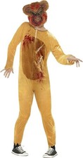 Adult Mens Deluxe Zombie Teddy Bear Fancy Dress Costume + Mask Halloween Large