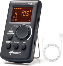 Sondery Digital Metronome for Guitar Piano Drum and All Instruments with Timer, 