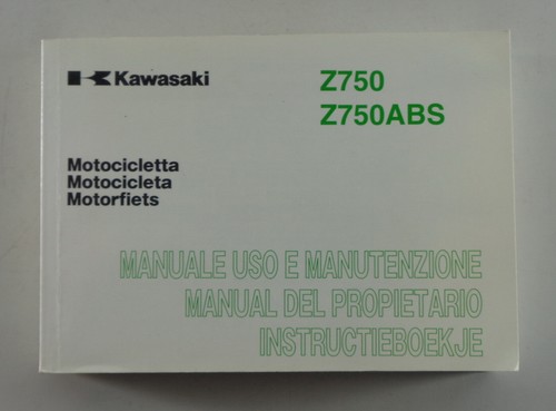 Manual kawasaki 750 - 750, /