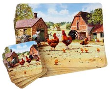 Cockerel Hen Dinner Place Mats