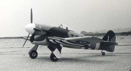 Hawker typhoon scale rc - typhoon, 62"