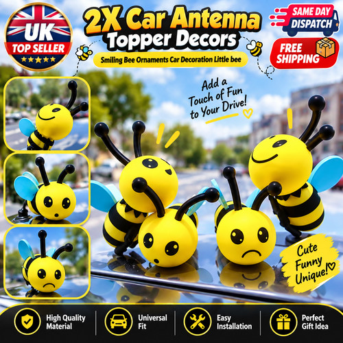 Car antenna topper decors - 2x,