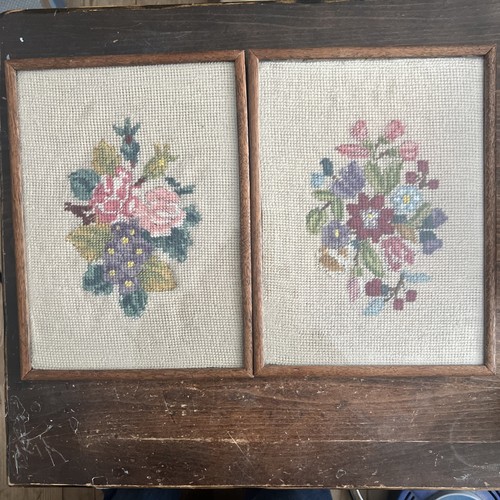 Vintage framed floral - vintage,