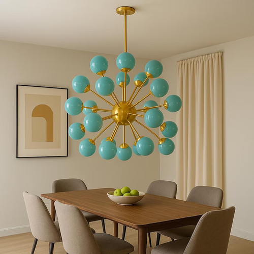 Brass floor lamp mid - floor, mid-century