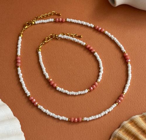 Handmade beaded necklace - handmade,