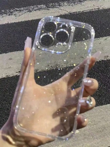 Clear glitter sparkle phone - sparkle,