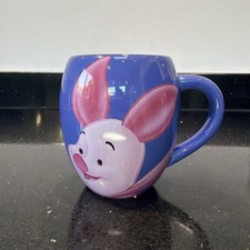 Winnie The Pooh Piglet Mug Blue Barrel Tams Disney Large Oversize Collectable