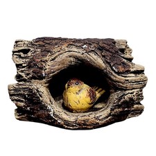 Solar Bird in Log Garden