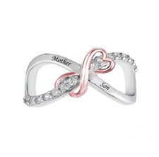 Mother Son Charm Bead Infinity