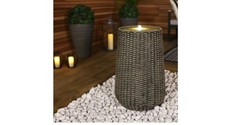 Rattan Effect Water Feature with LED light - grade B return RRP £113.99