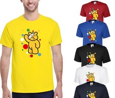 Spotty Pudsey Bear T Shirt Kids Unisex Adult Charity Children In Need uk Tee Top