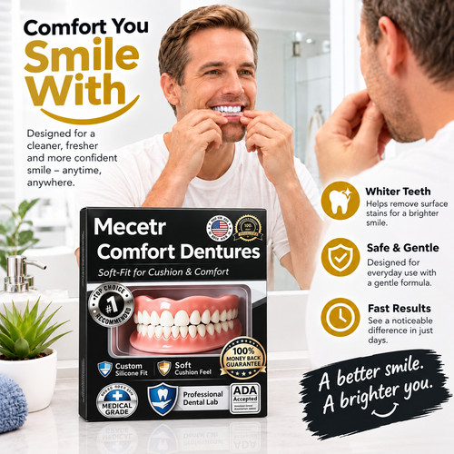 Silicone denture set - denture, for