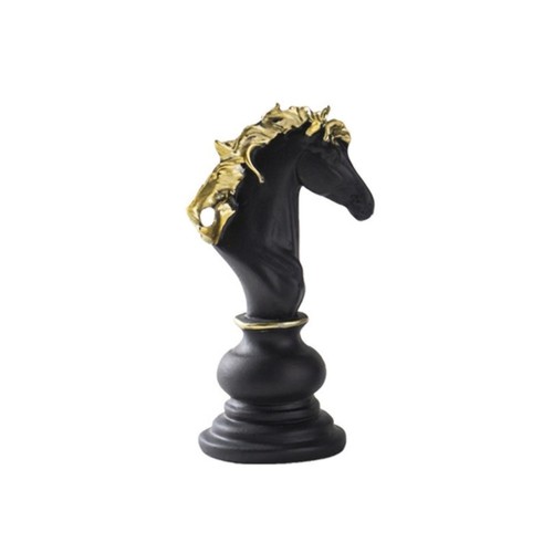 Chess piece with gold