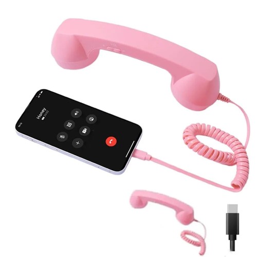 Retro telephone handset - telephone,