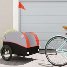 Bike Trailer Black and Orange