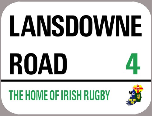 Irish rugby lansdowne - rugby, road