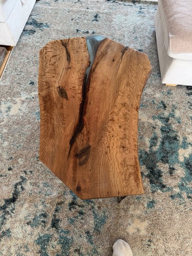Resin infill coffee table