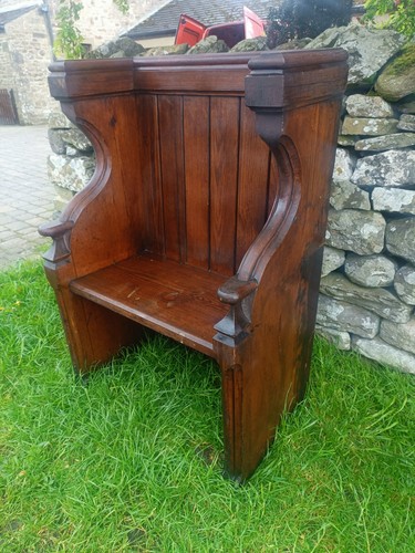 Church gothic oak - church, pew