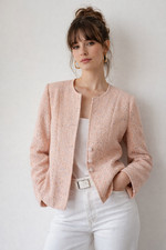 New Linton Tweed Blush Pink