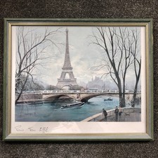 Vintage Georges B Print Eiffel