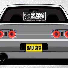 No Good Racing Large Windscreen Sticker - JDM Japanese Civic EK9 EG EF Kanjo