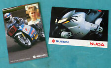 Suzuki postcards: James Whitham ±1988; Nuda GSX-R750 concept bike 1986