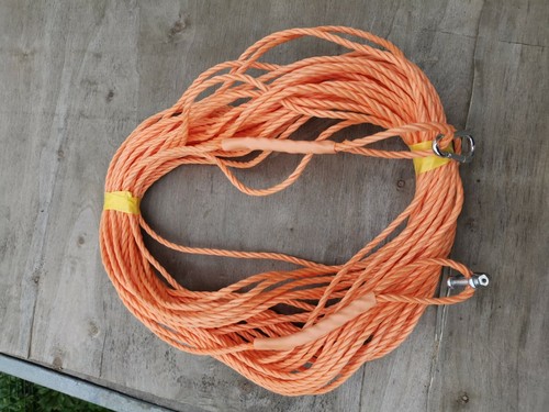 30ft new 6mm rope orange - new,