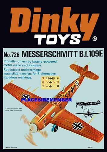 Dinky toys 726 - dinky, messerschmitt