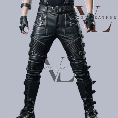 Men real leather - real, biker
