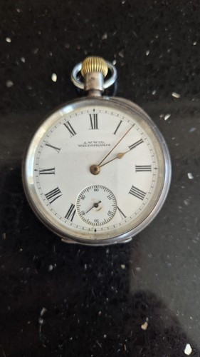 Antique silver gents waltham - antique,
