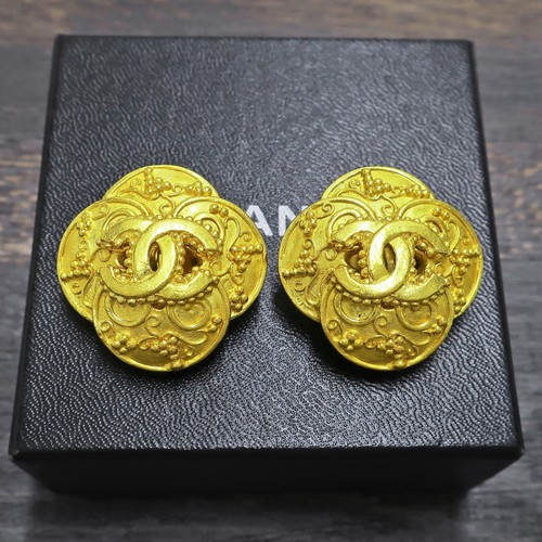Chanel gold plated logos - chanel,