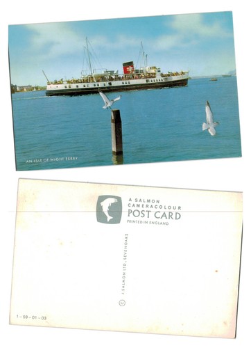 Postcard isle wight - wight, ferry