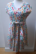 Vintage Style Lindy Bop Dress Colourful Cat Print  Size 22 See Details