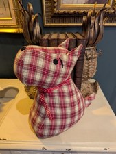 Scottie dog tartan weighted